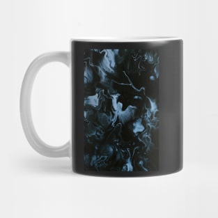 Black And Blue Elegant Marble Stone Pattern Mug